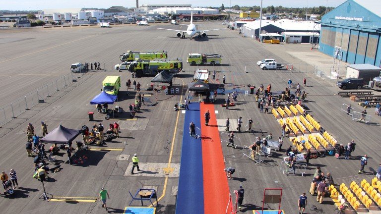 Chch Airport SI Combat with jet 2020NC