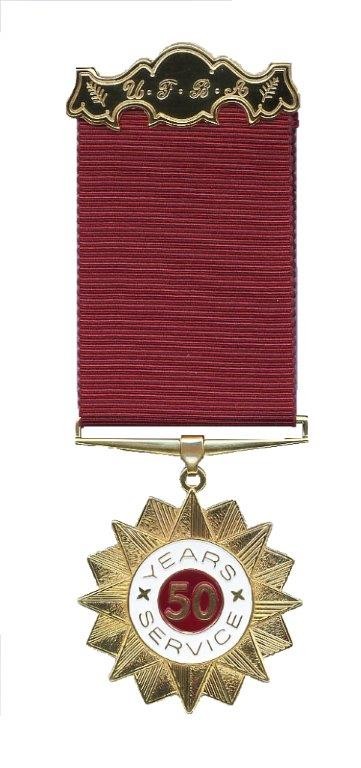 UFBA 50 Year Service Medal