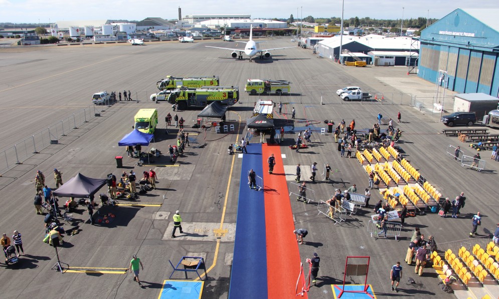 Chch Airport SI Combat with jet 2020NC