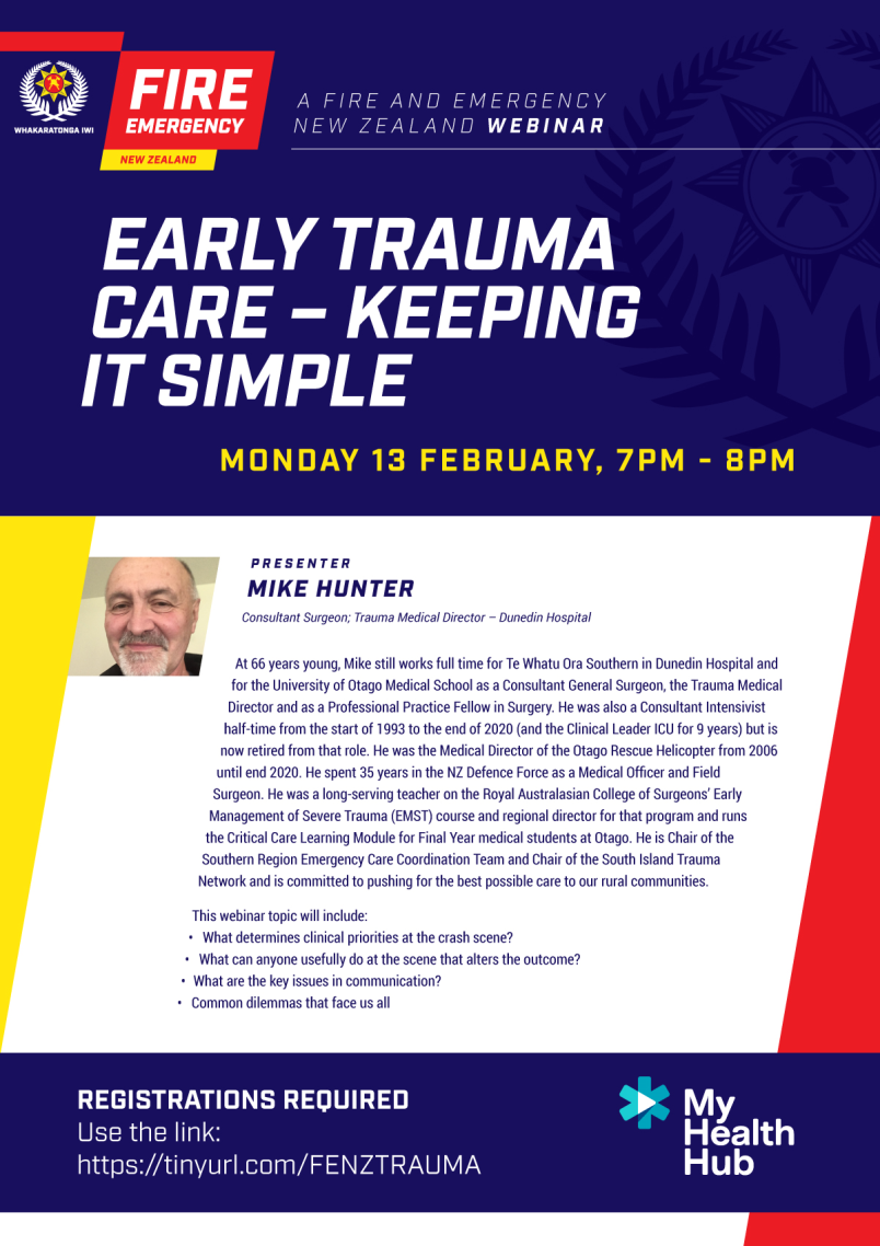 FENZ Webinar - early trauma care